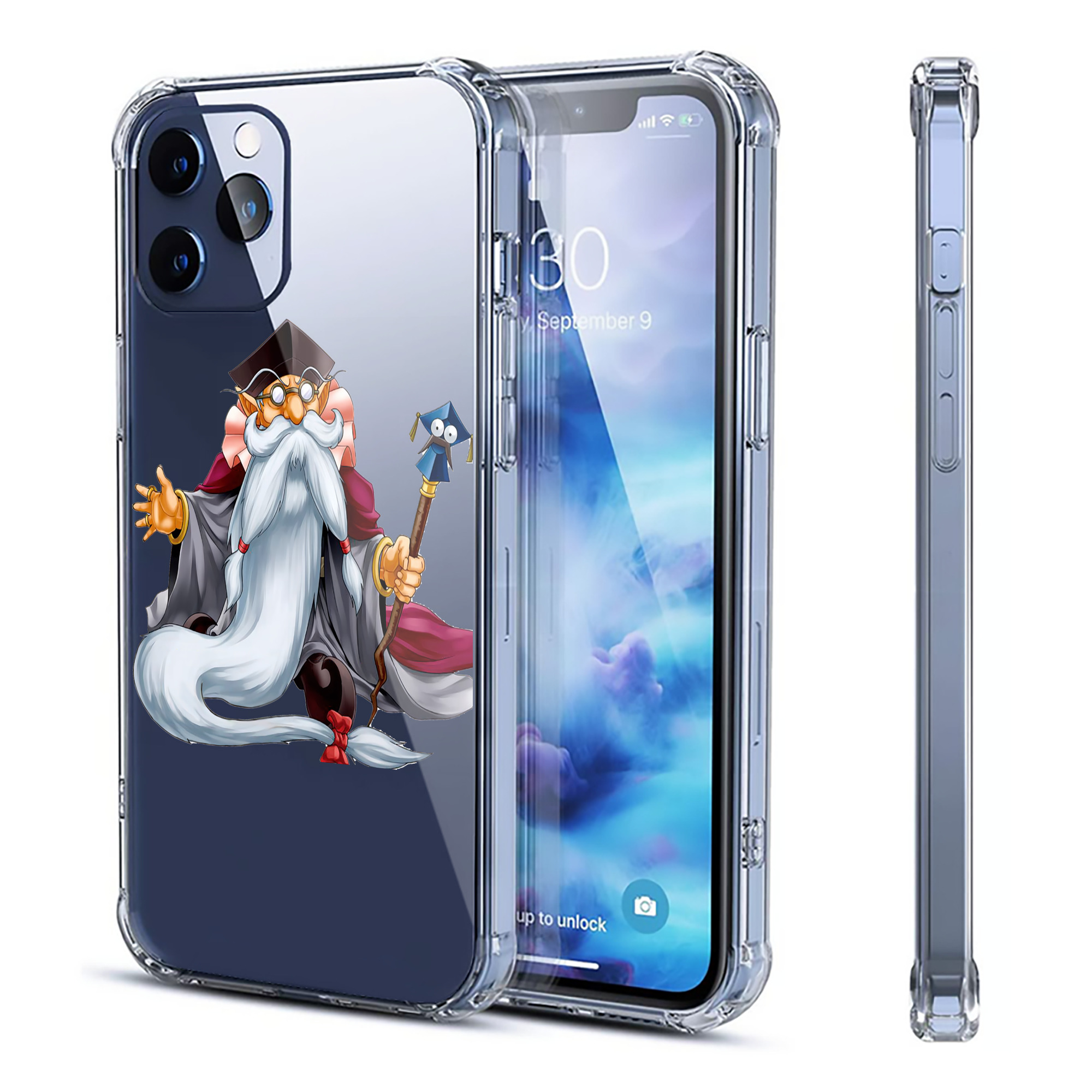 （画像用） 遊☆戯☆王 Yu-Gi-Oh! 【iPhone 12シリーズ対応】透明スマホケース（クリアソフトケース）